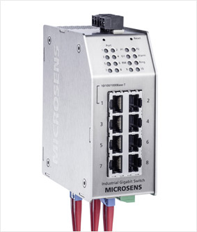 MICROSENS 650 Gigabit Ethernet-Industrieswitch